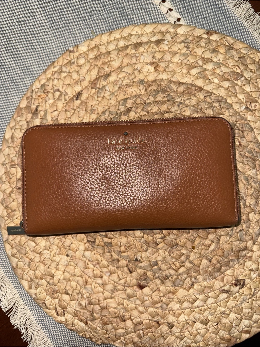 Kate Spade Tan Leather Tote with Wallet - Picture 11 of 14